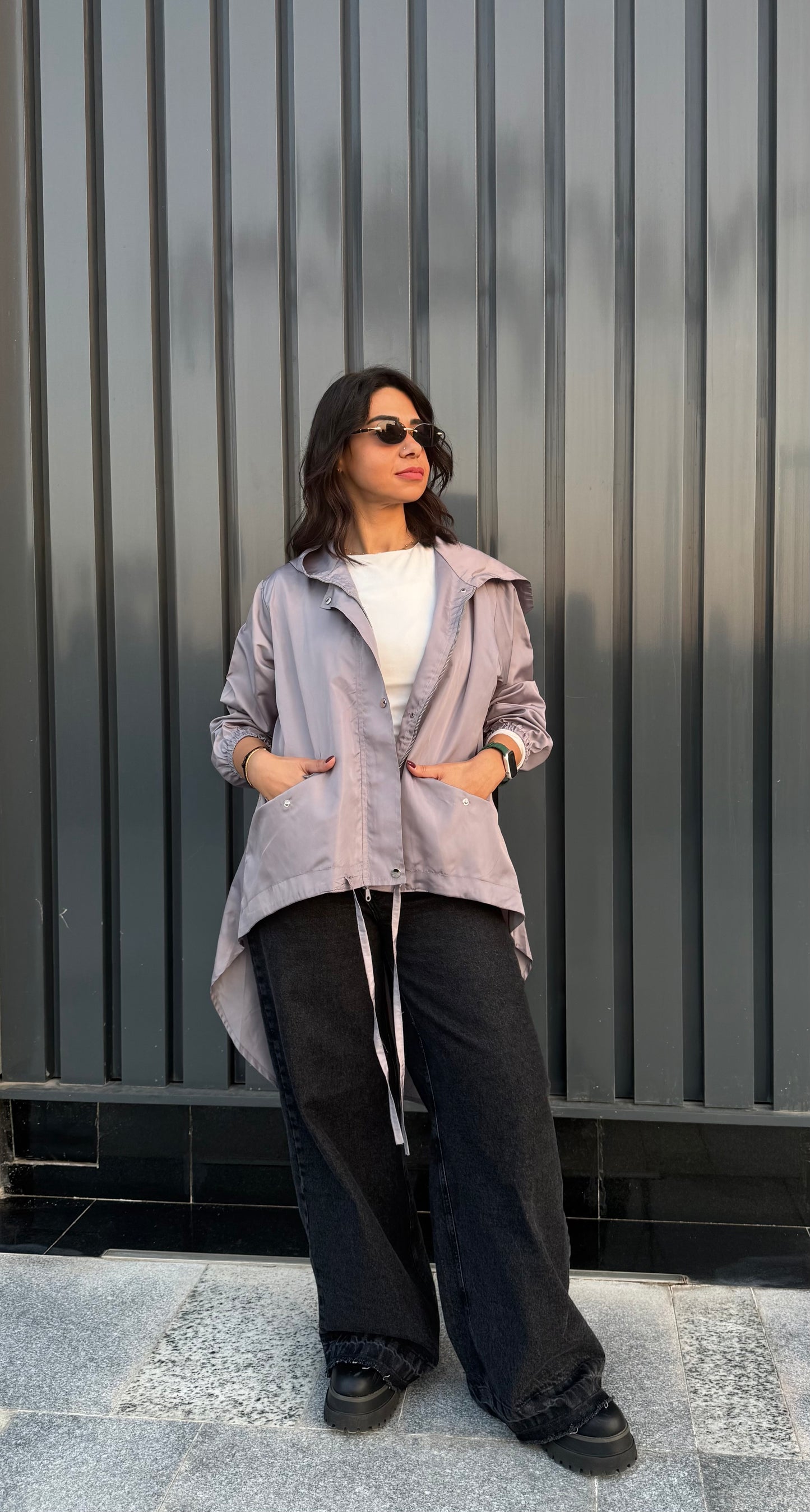 High law zipper jacket