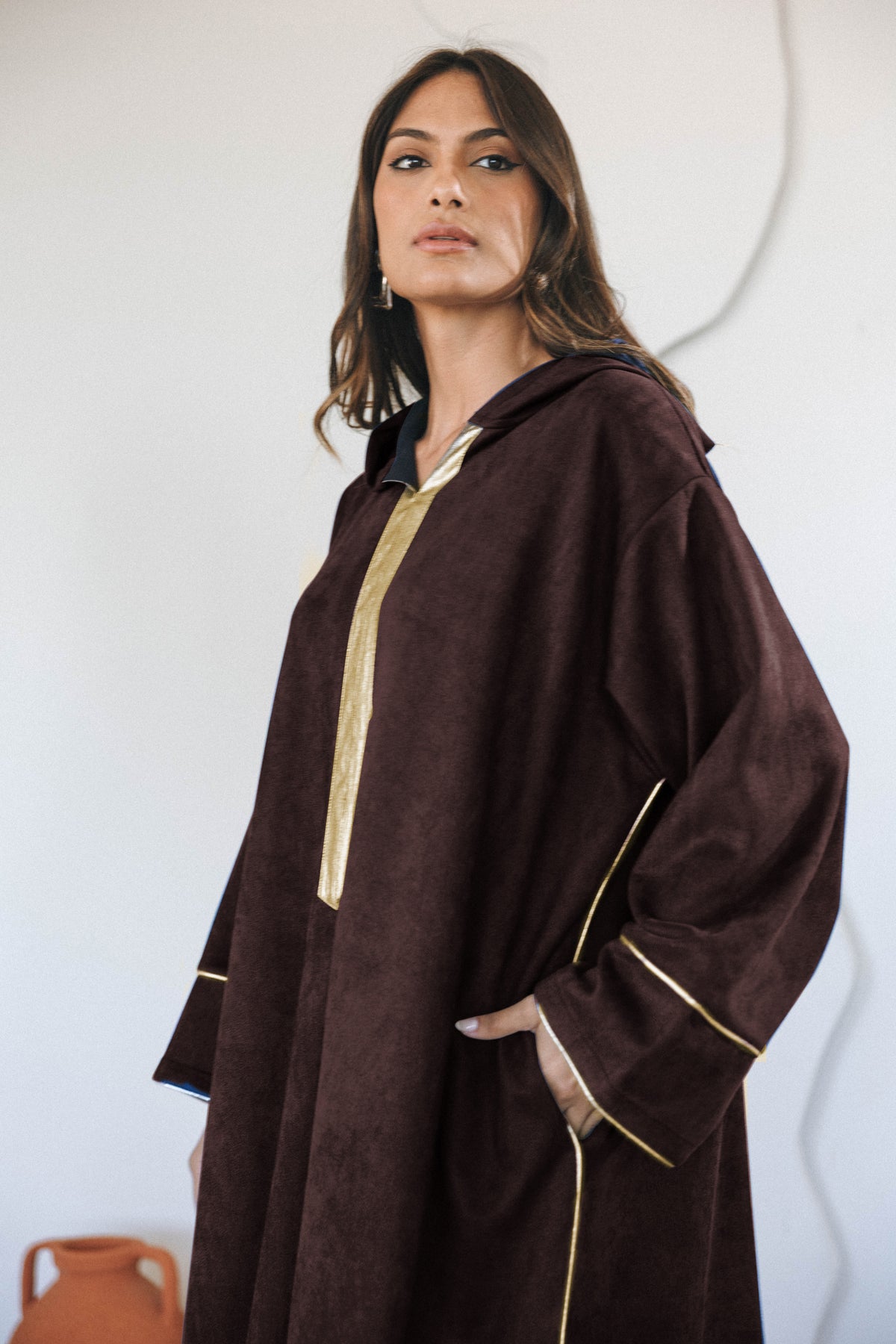 ZINA KAFTAN - BROWN