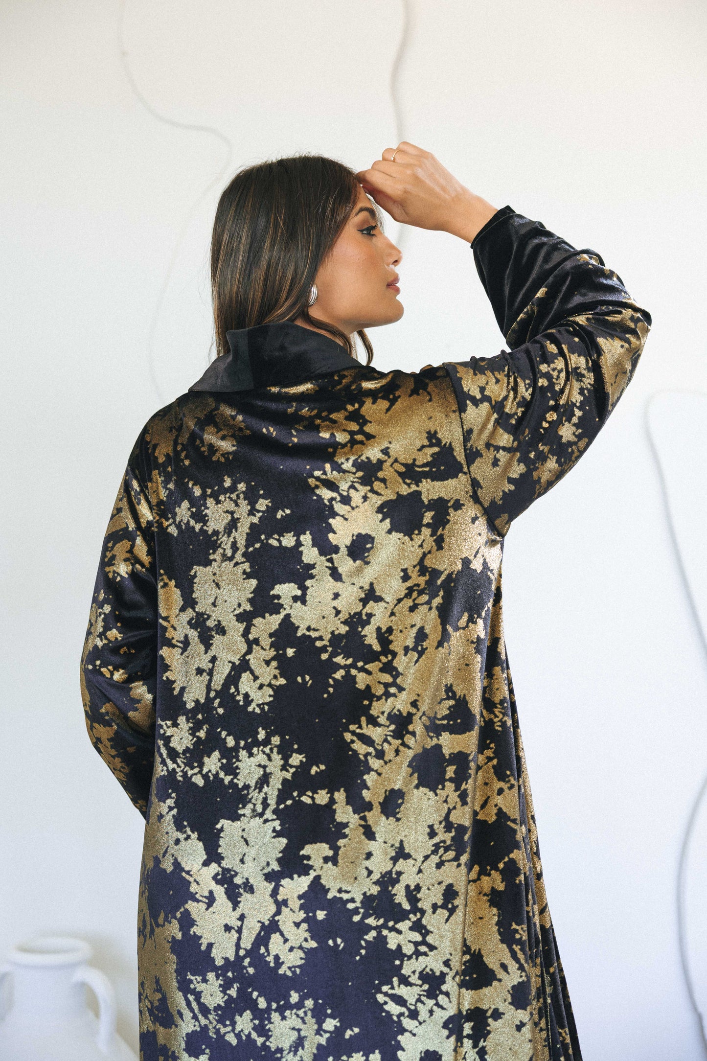 METALLIC CARDIGAN - GOLD