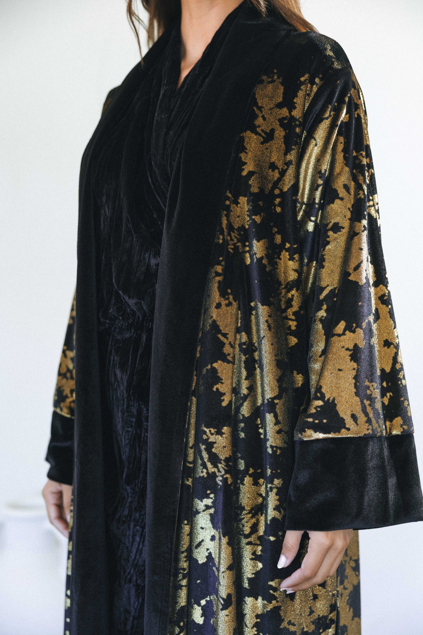 METALLIC CARDIGAN - GOLD