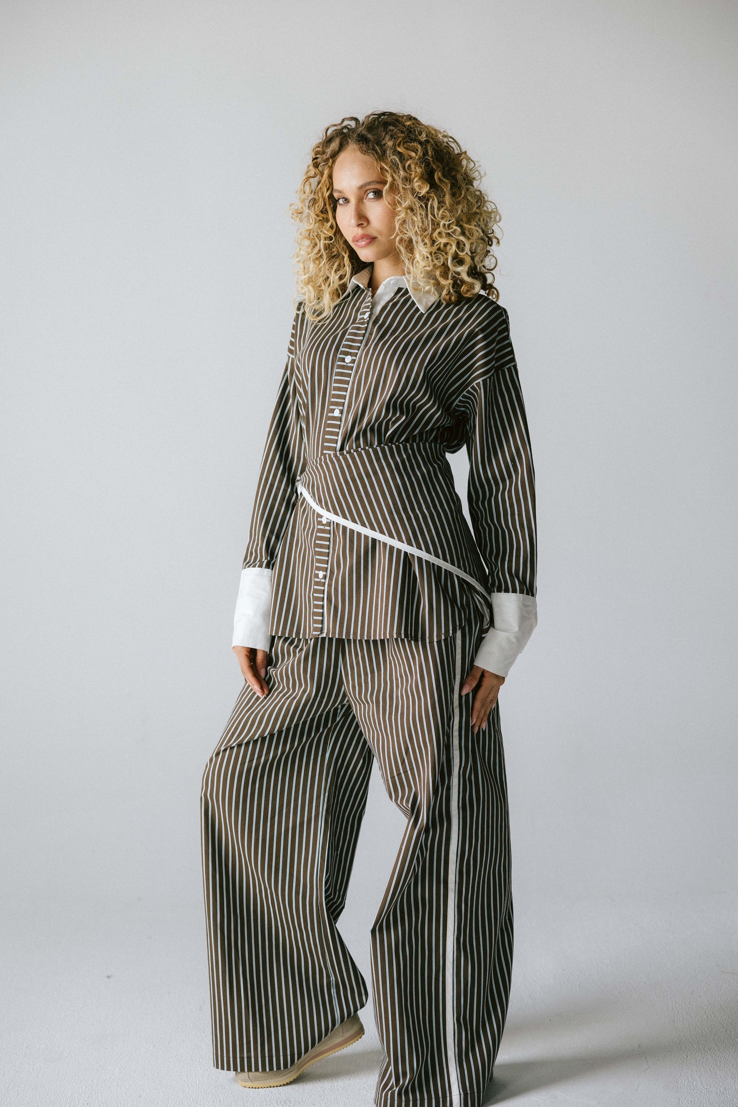 The Icon Stripe Set - Brown