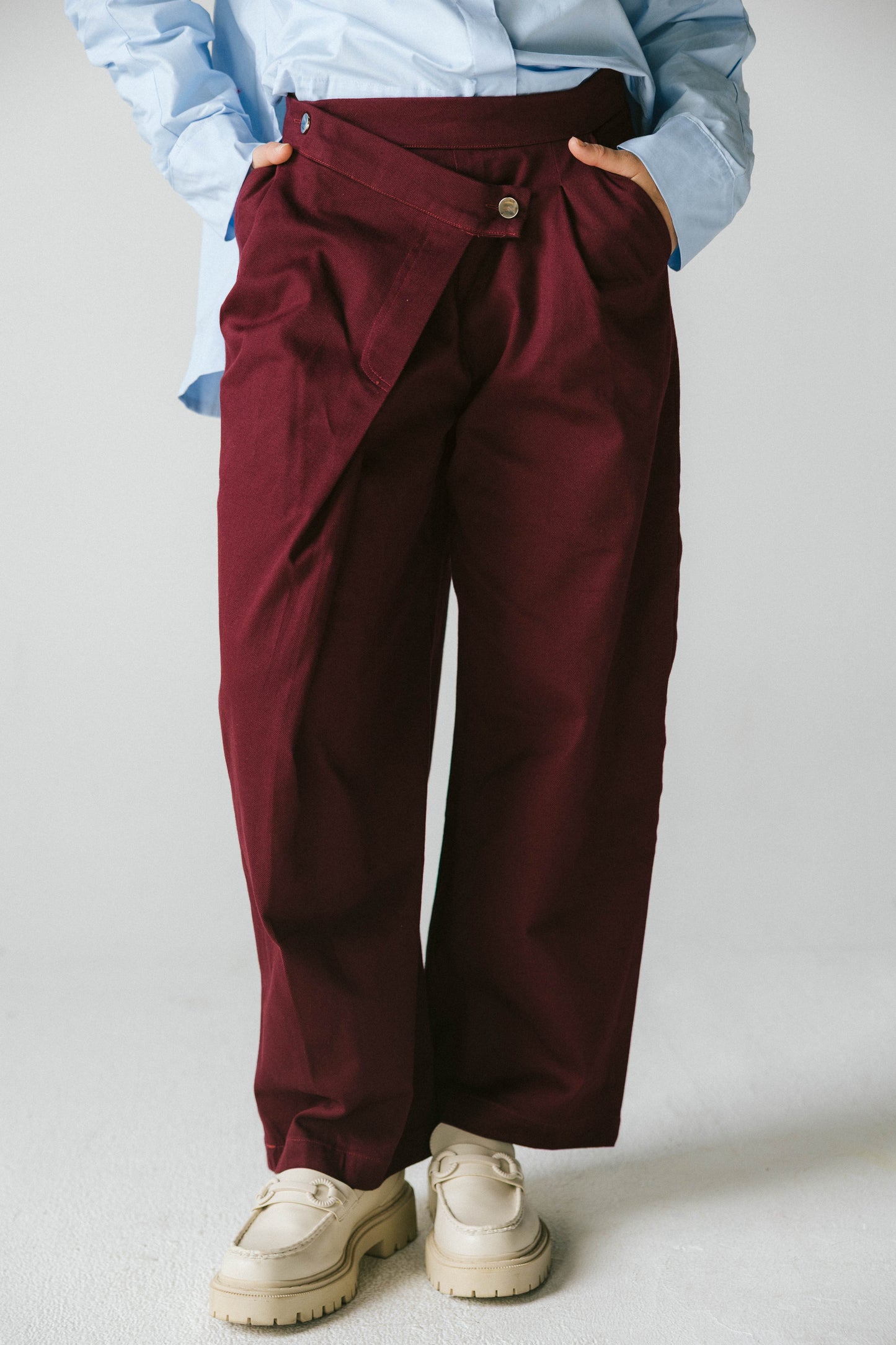 Wrapline gabardeen pants