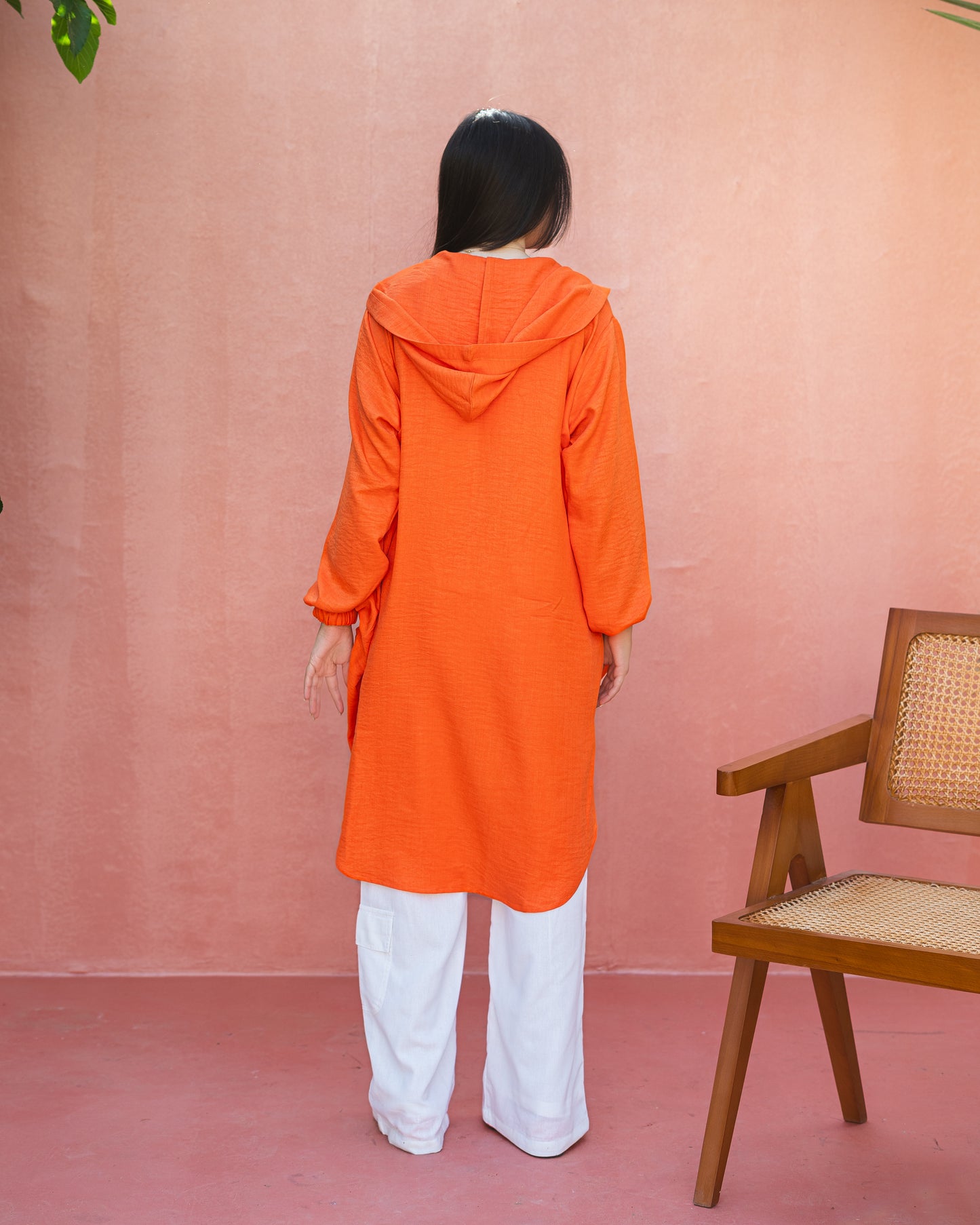 High law zipper cardigan