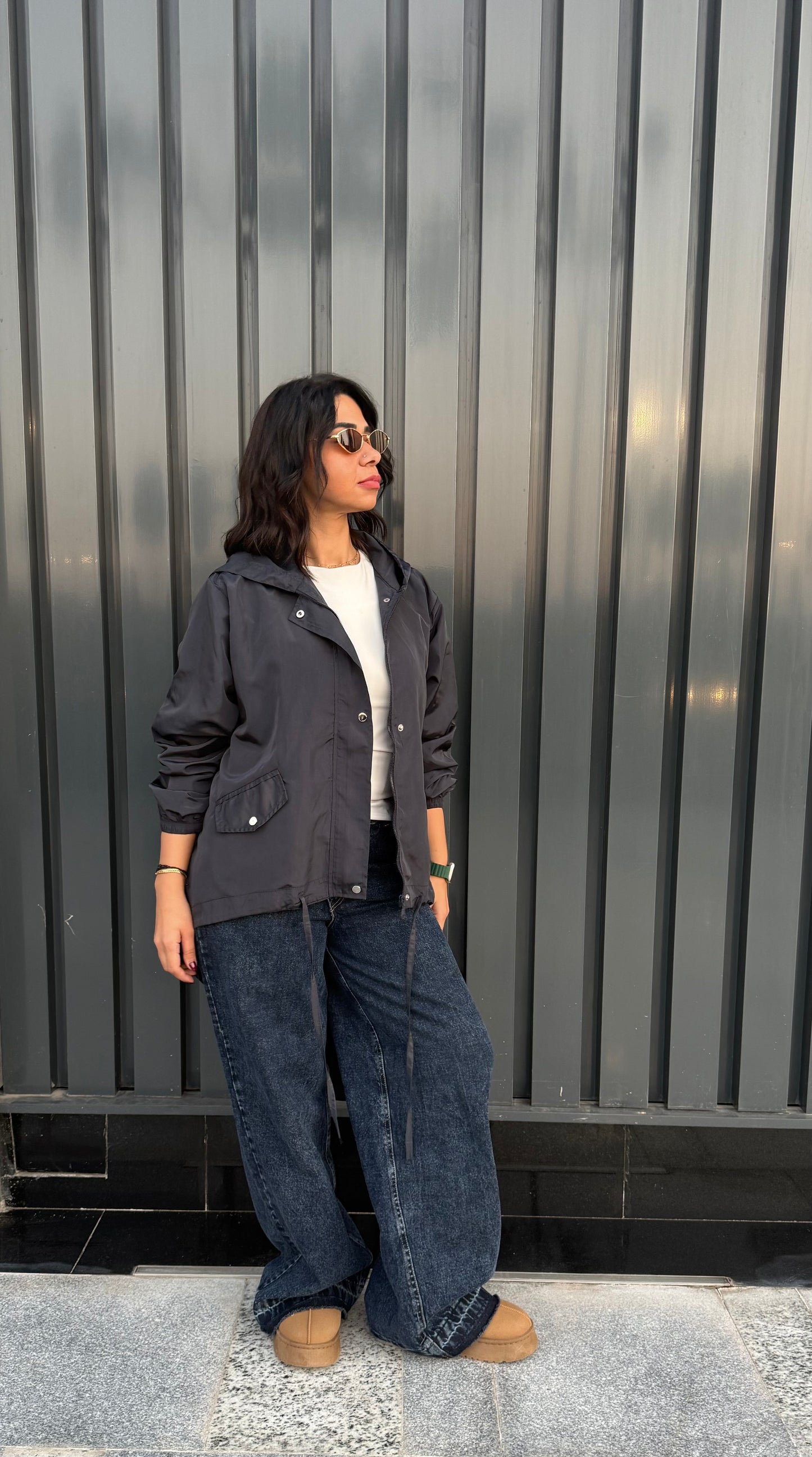 High law zipper jacket