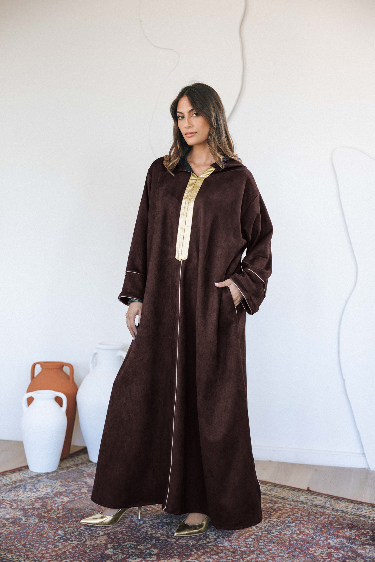 ZINA KAFTAN - BROWN