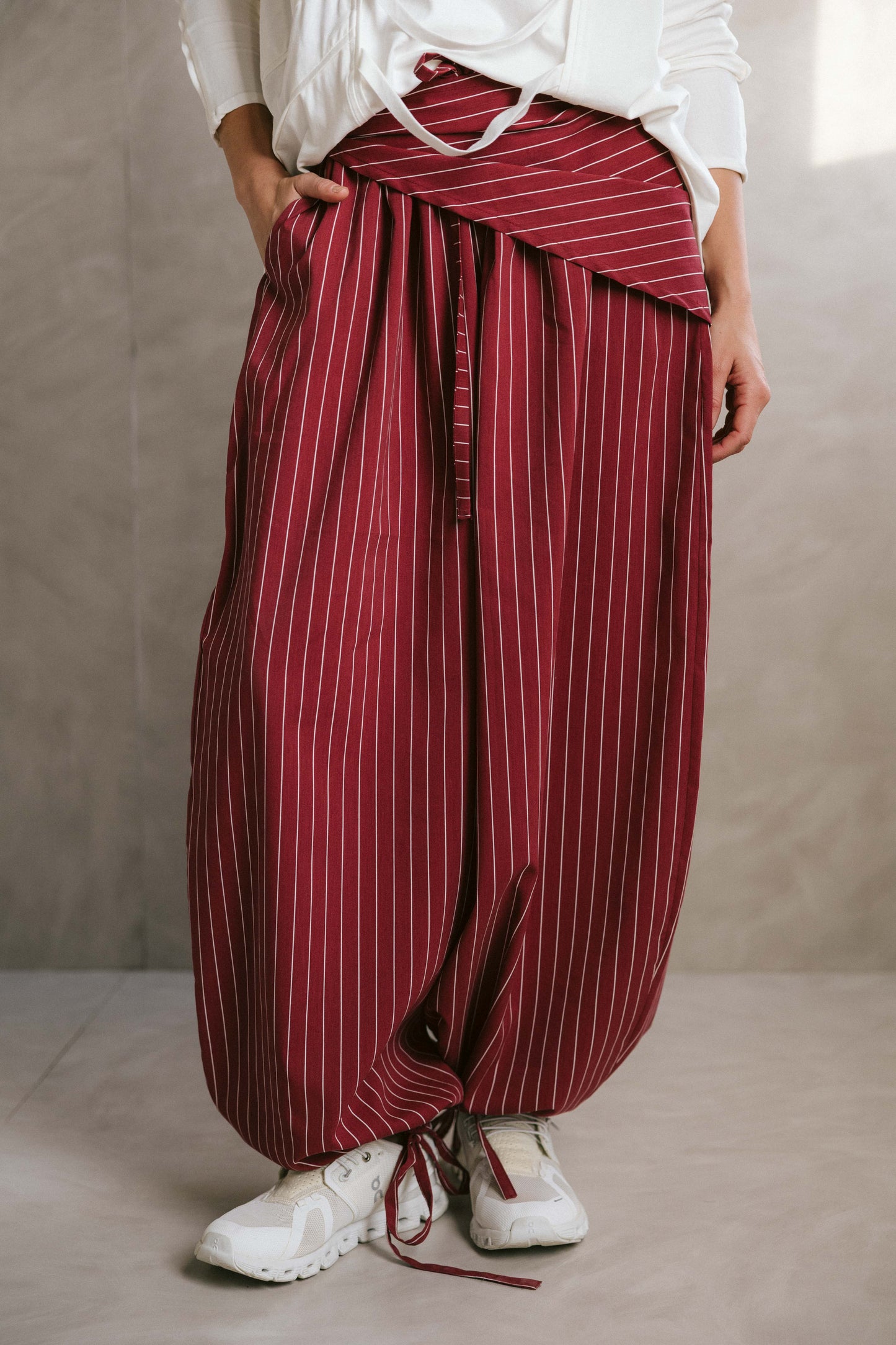 Stripped ease pants