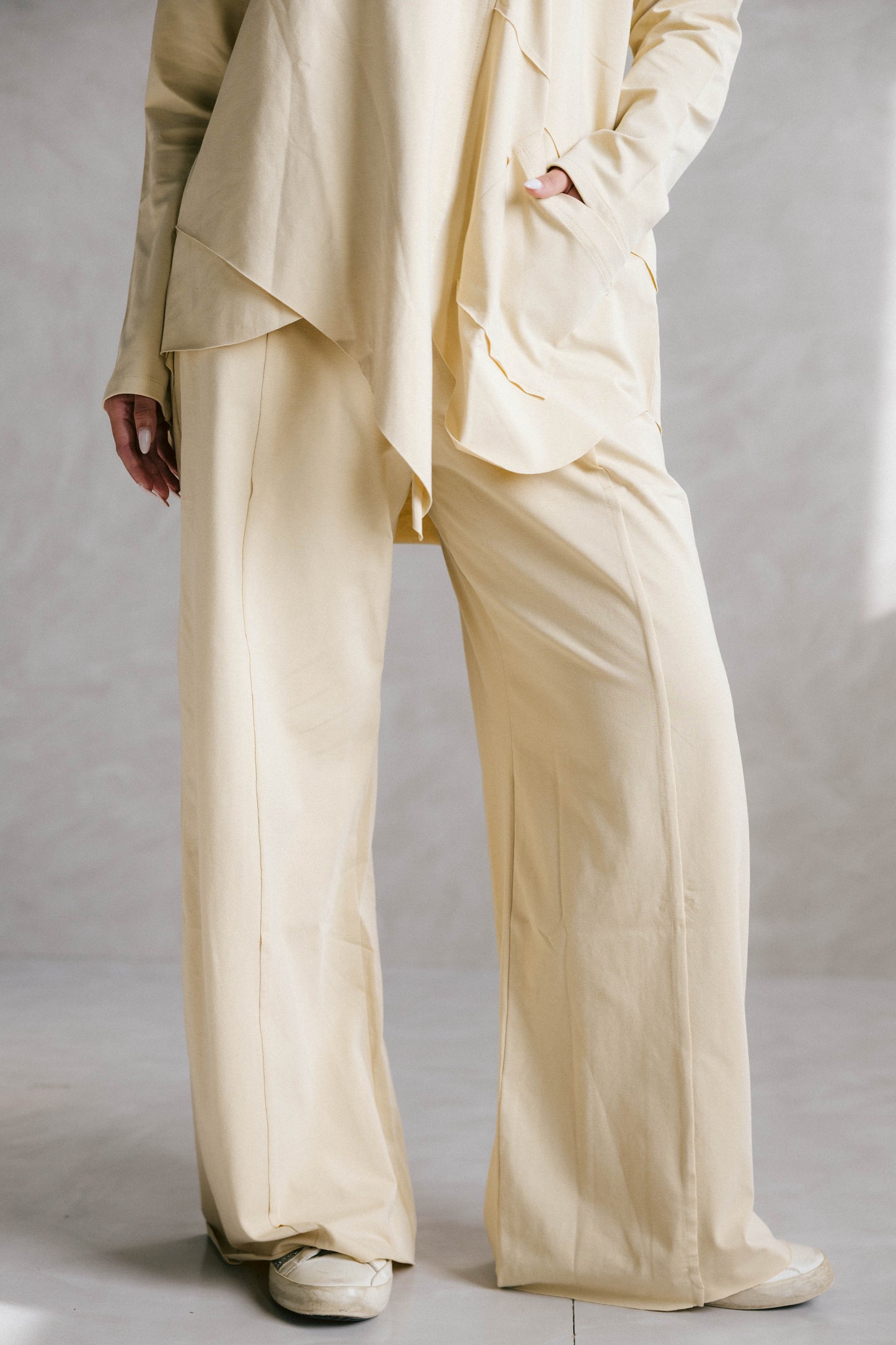 Unfinished cotton set - beige