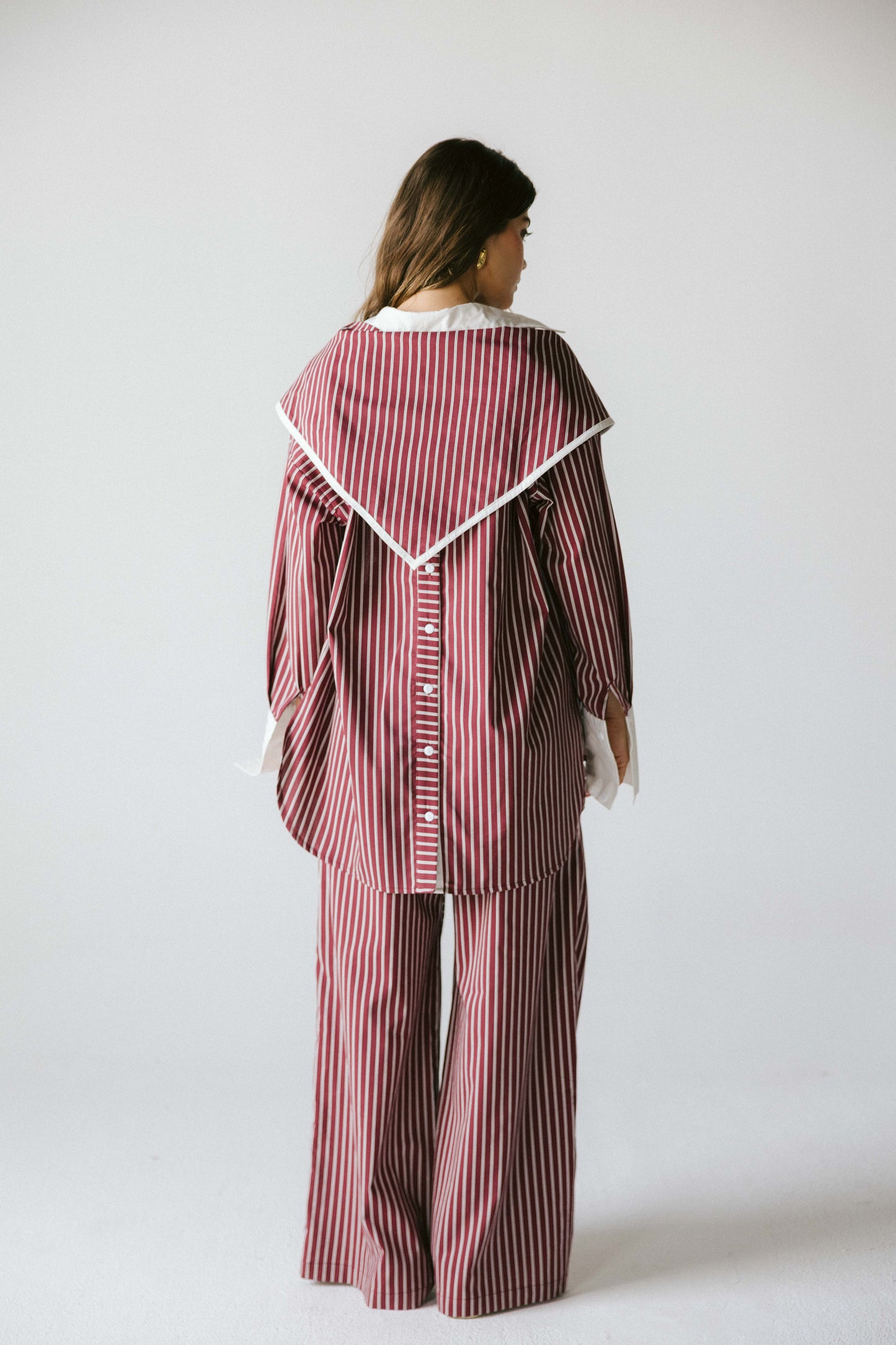 The Icon Stripe Set - Burgundy
