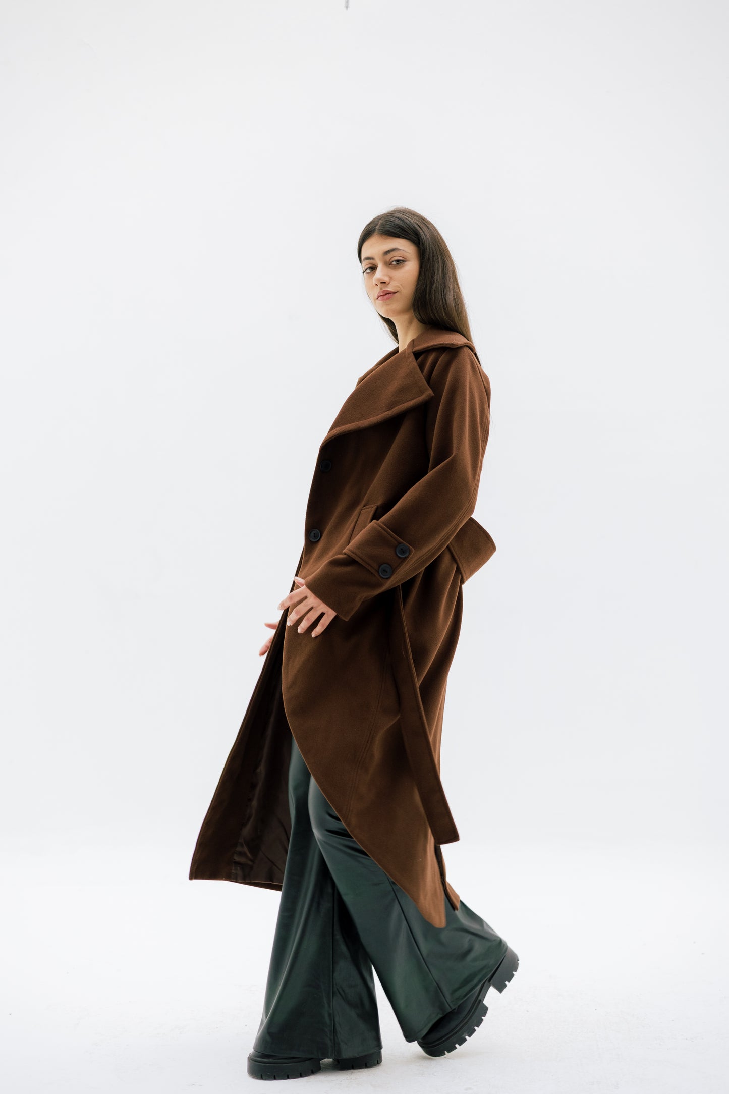 Asymmetrical coat