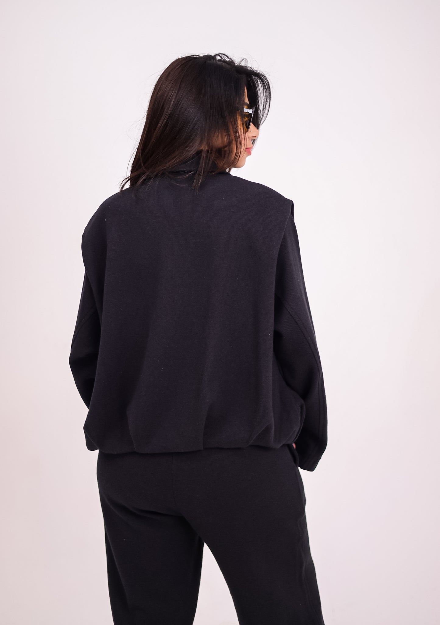 The calm zip set - BLACK