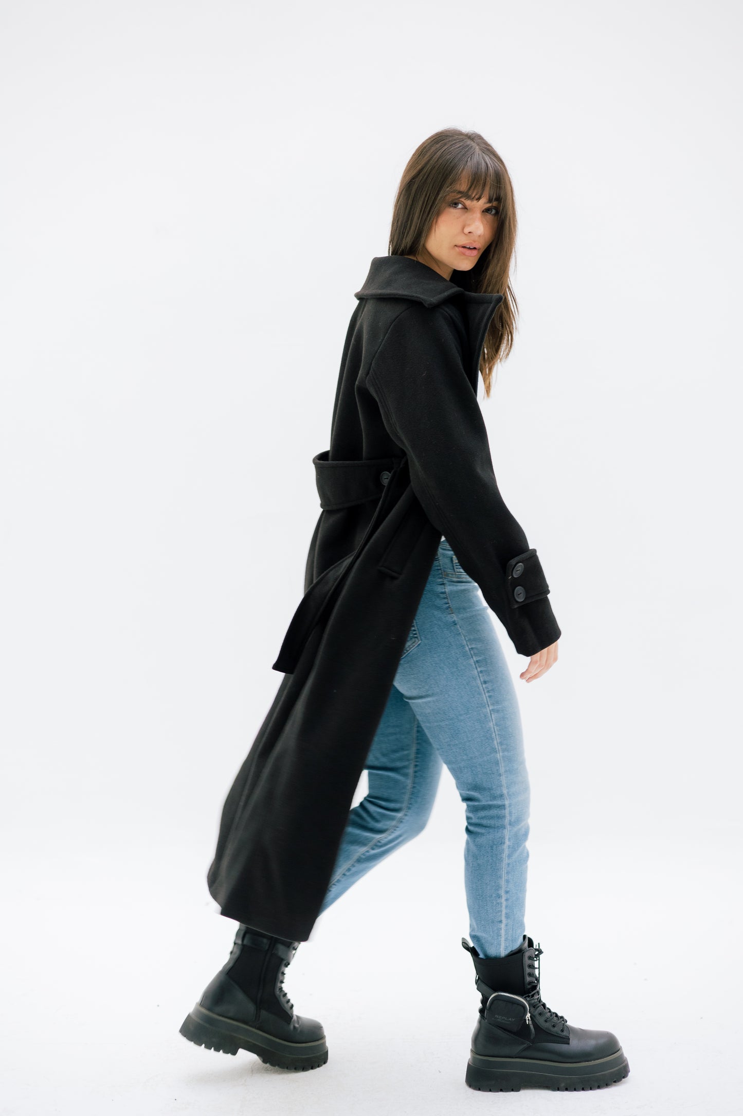 Asymmetrical coat