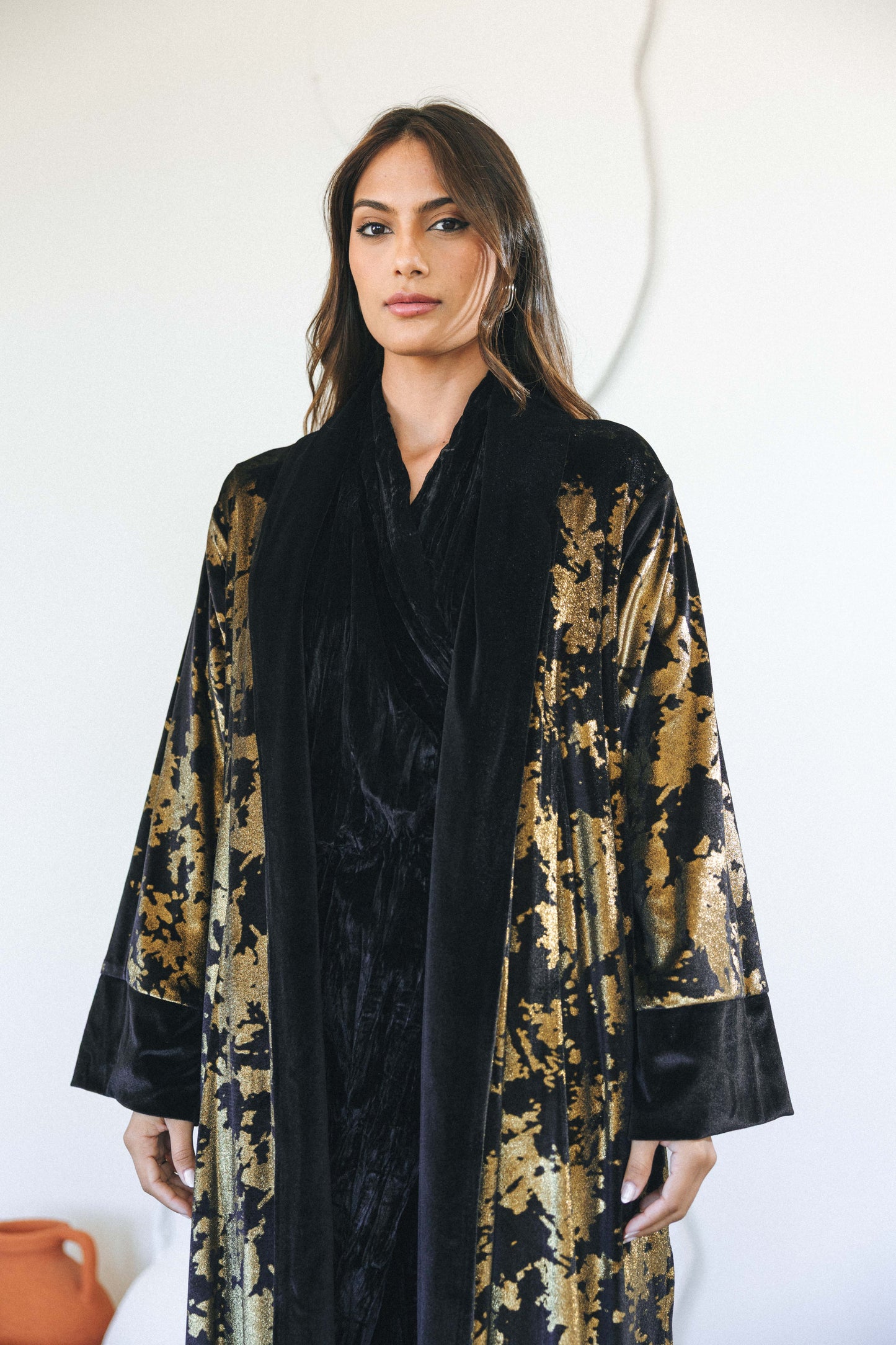 METALLIC CARDIGAN - GOLD