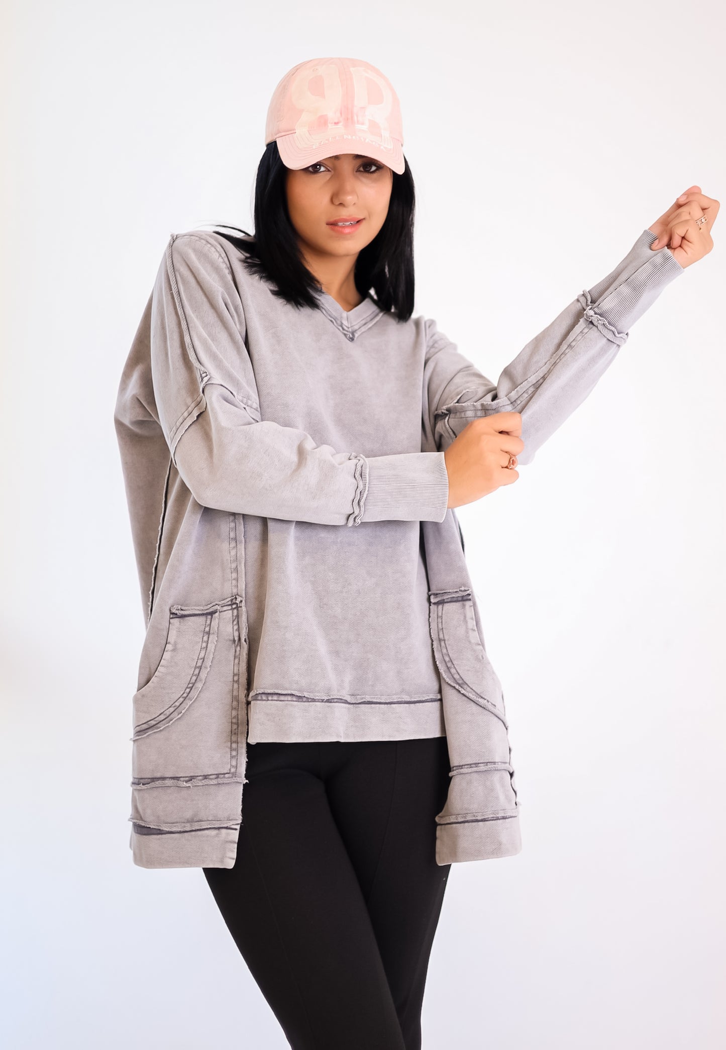 Washed sweatshirt - Grey