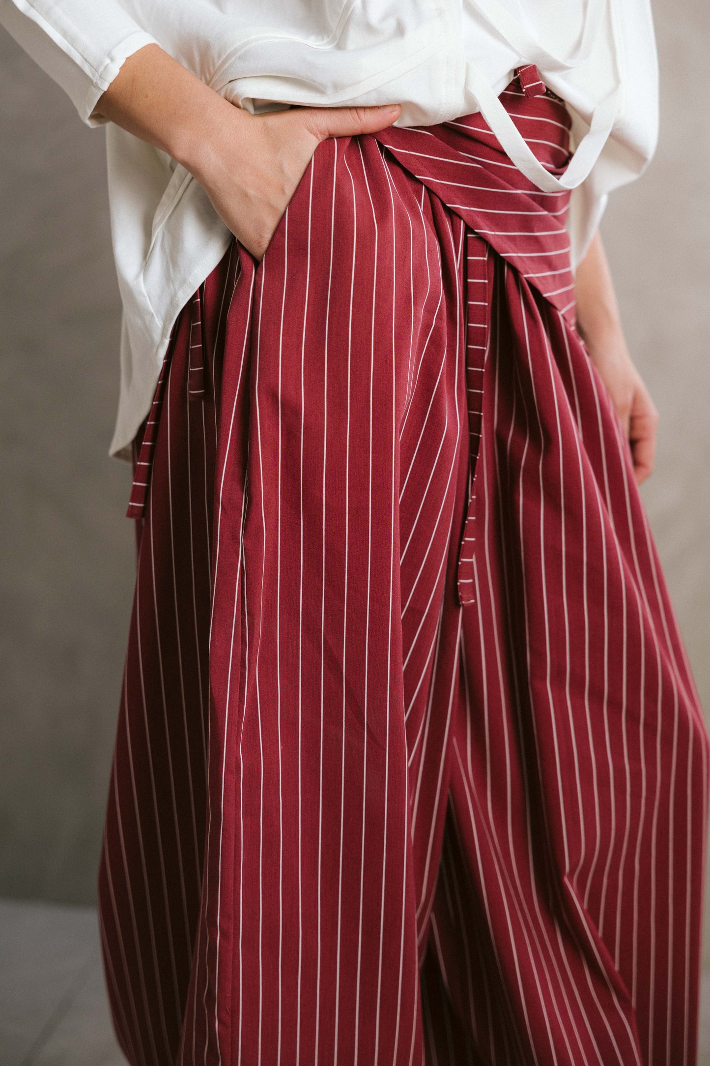 Stripped ease pants