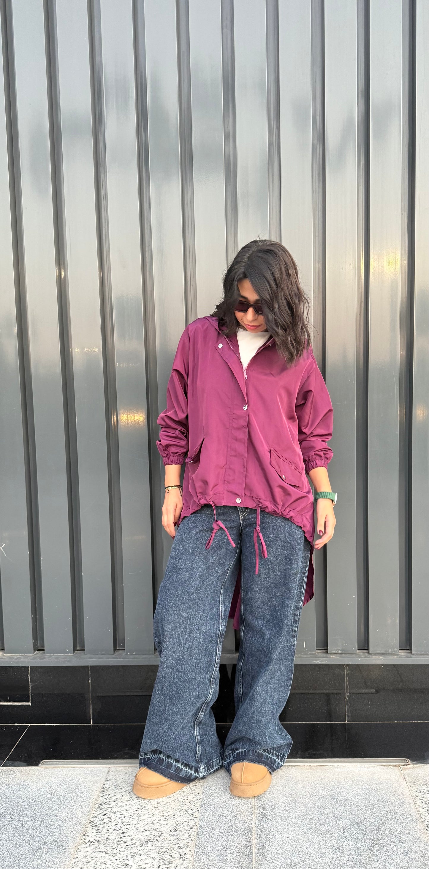 High law zipper jacket