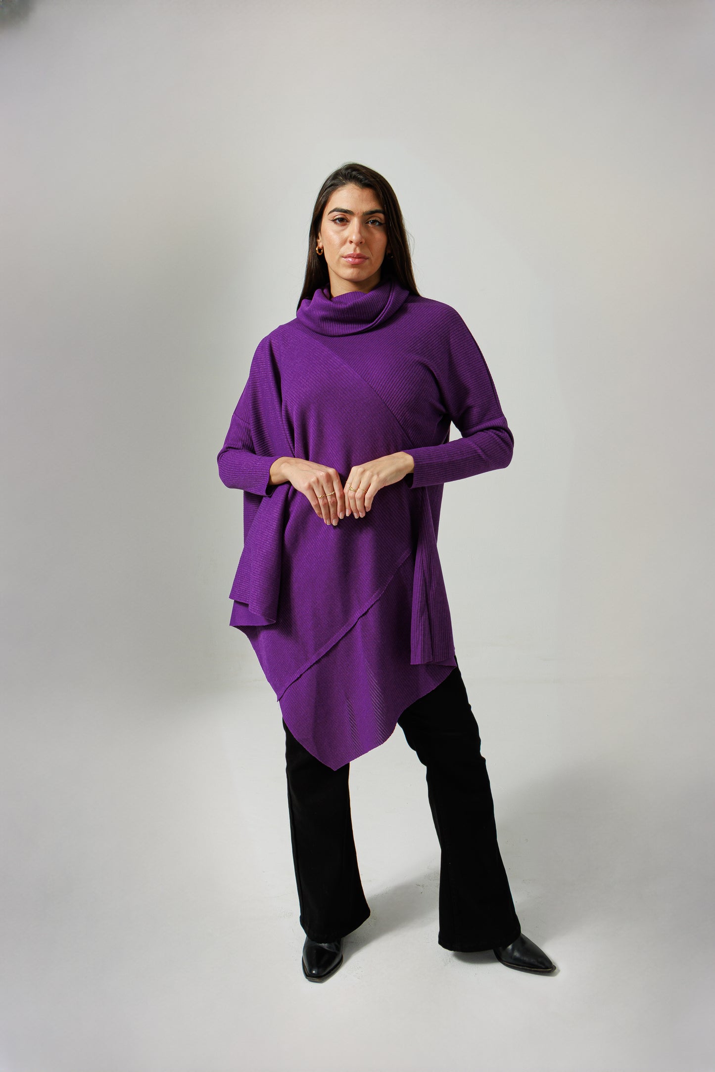 Asymmetric wool Top