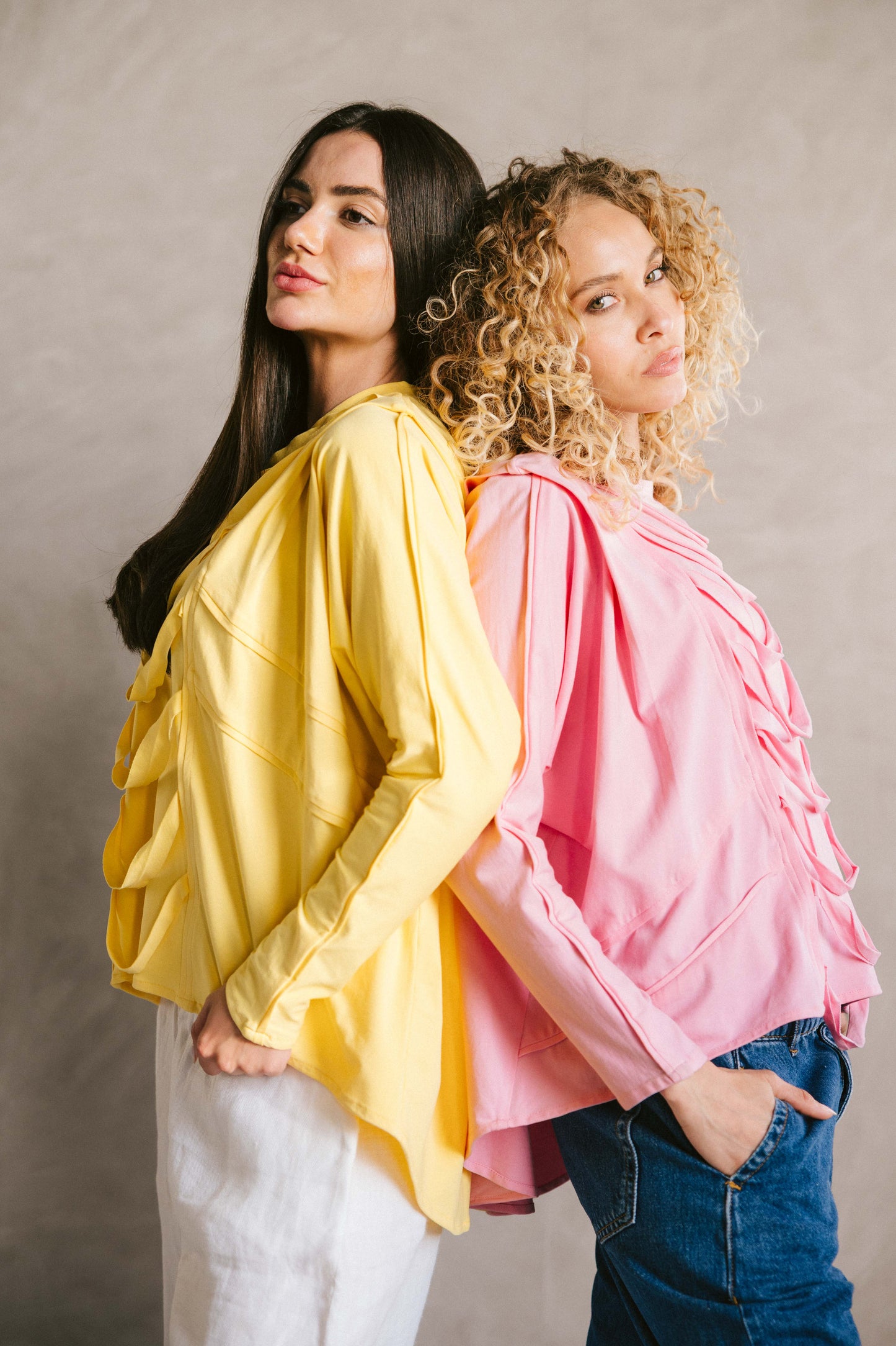 Ruched cotton t-shirt - Pink