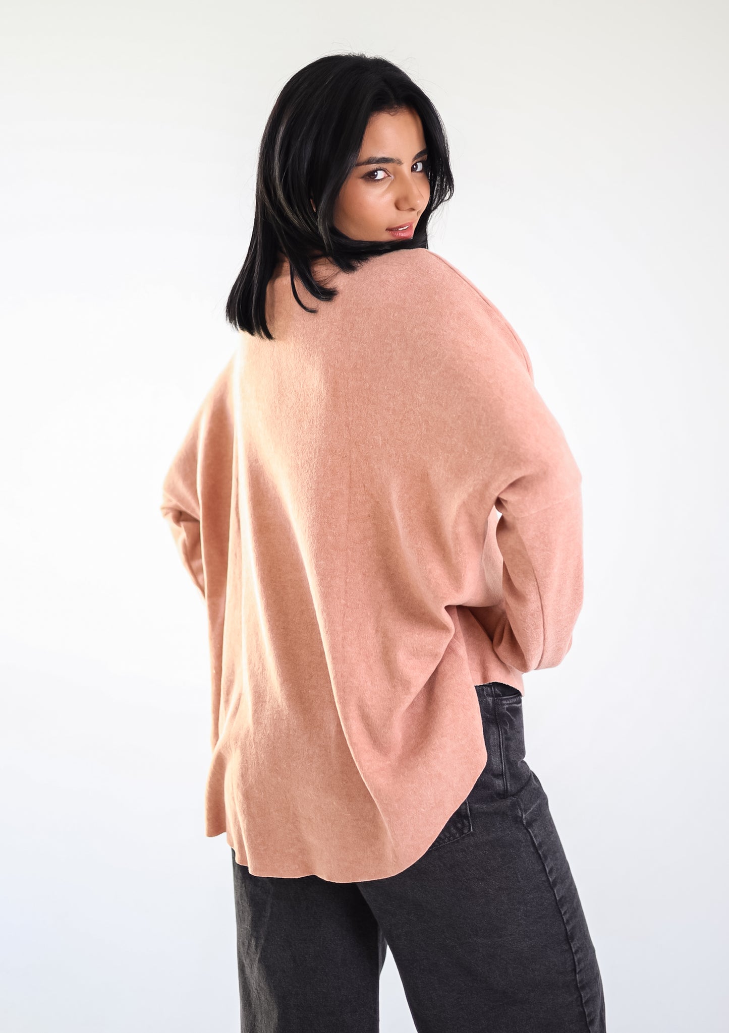 Studded knit top - PINK