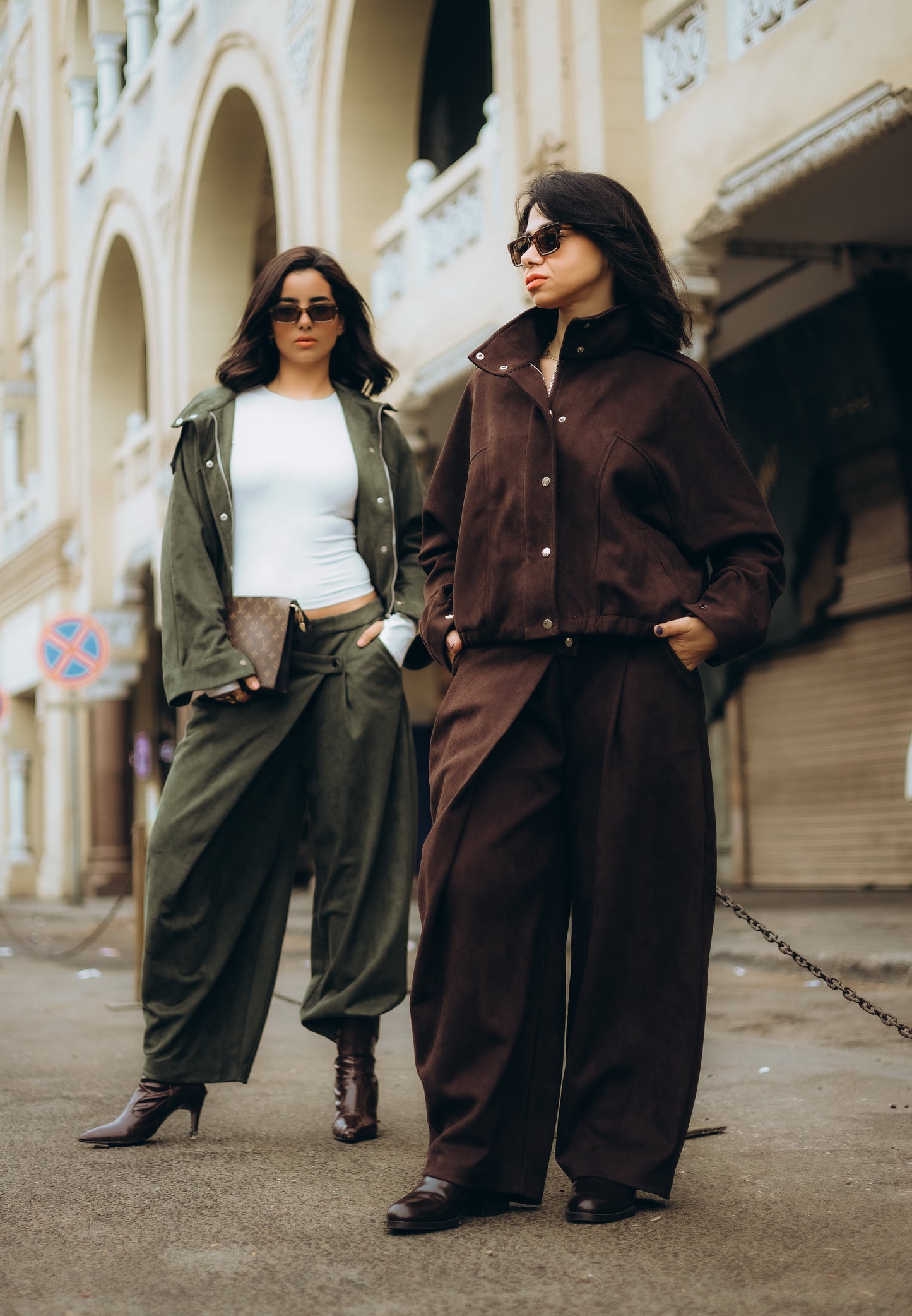 The relax suede set - BROWN