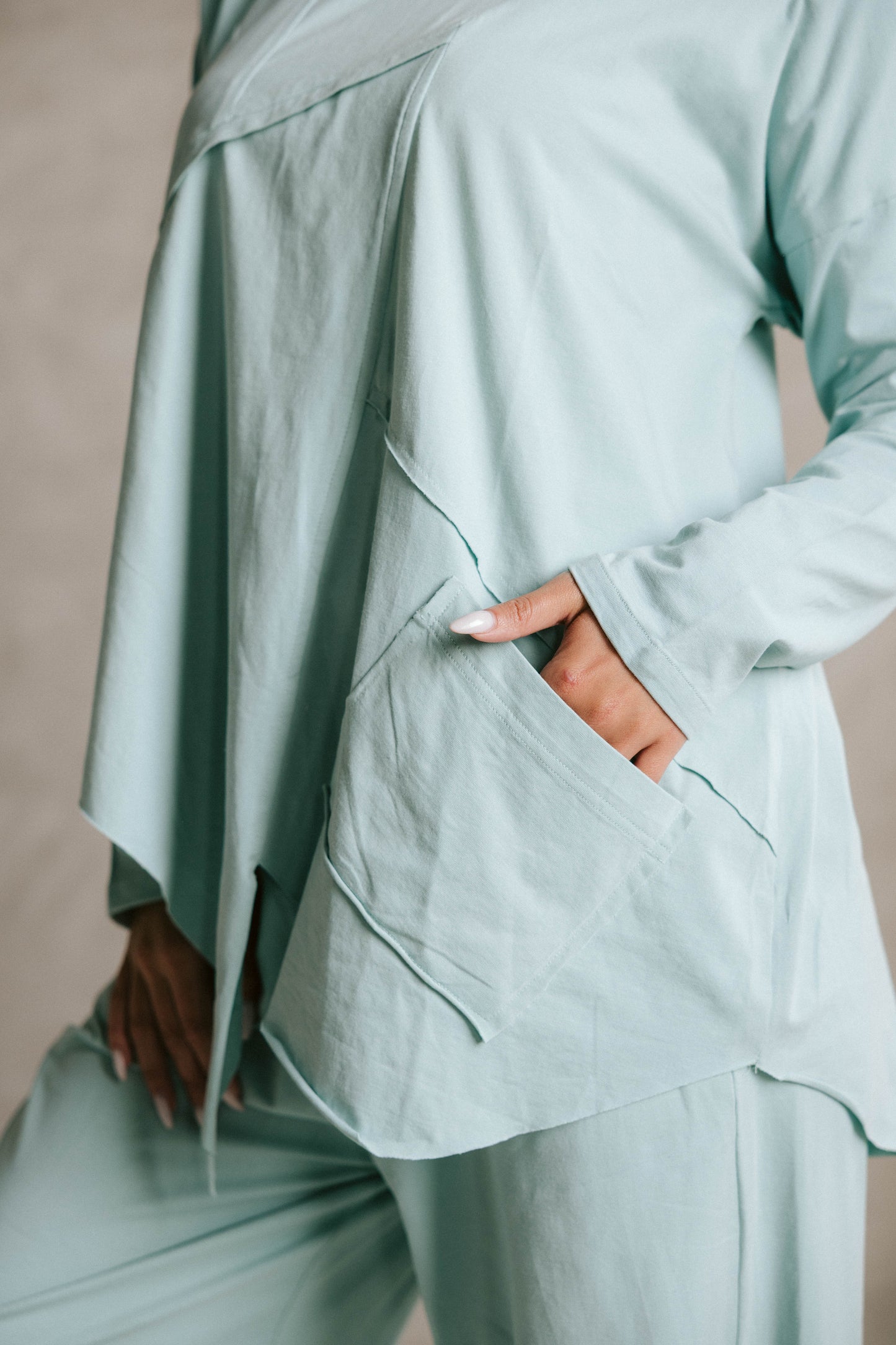 Unfinished cotton set - mint