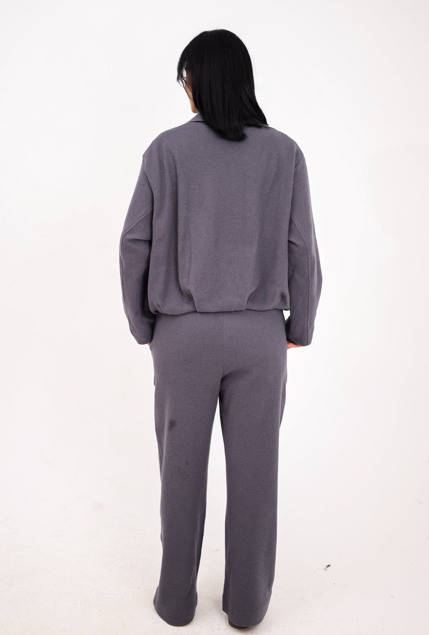 The calm zip set - GREY