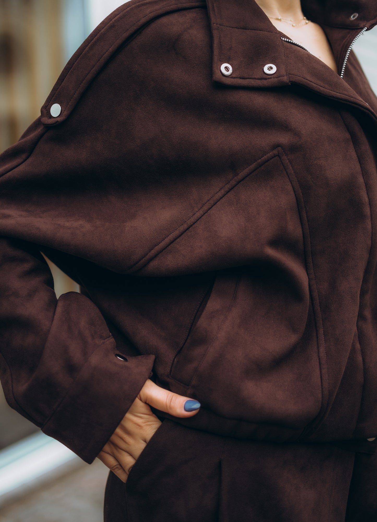 The relax suede set - BROWN