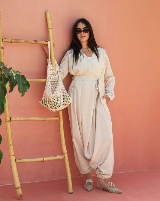 Harem linen jumpsuit