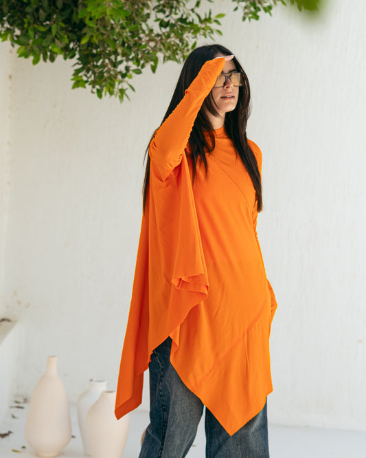 Asymmetric summer top