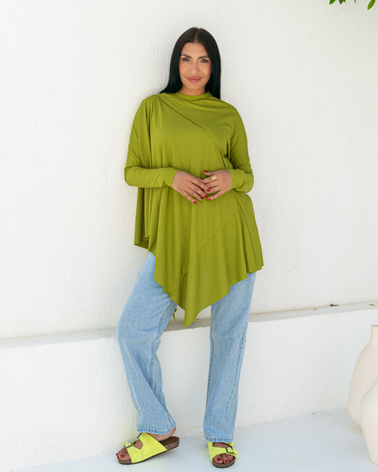 Asymmetric summer top