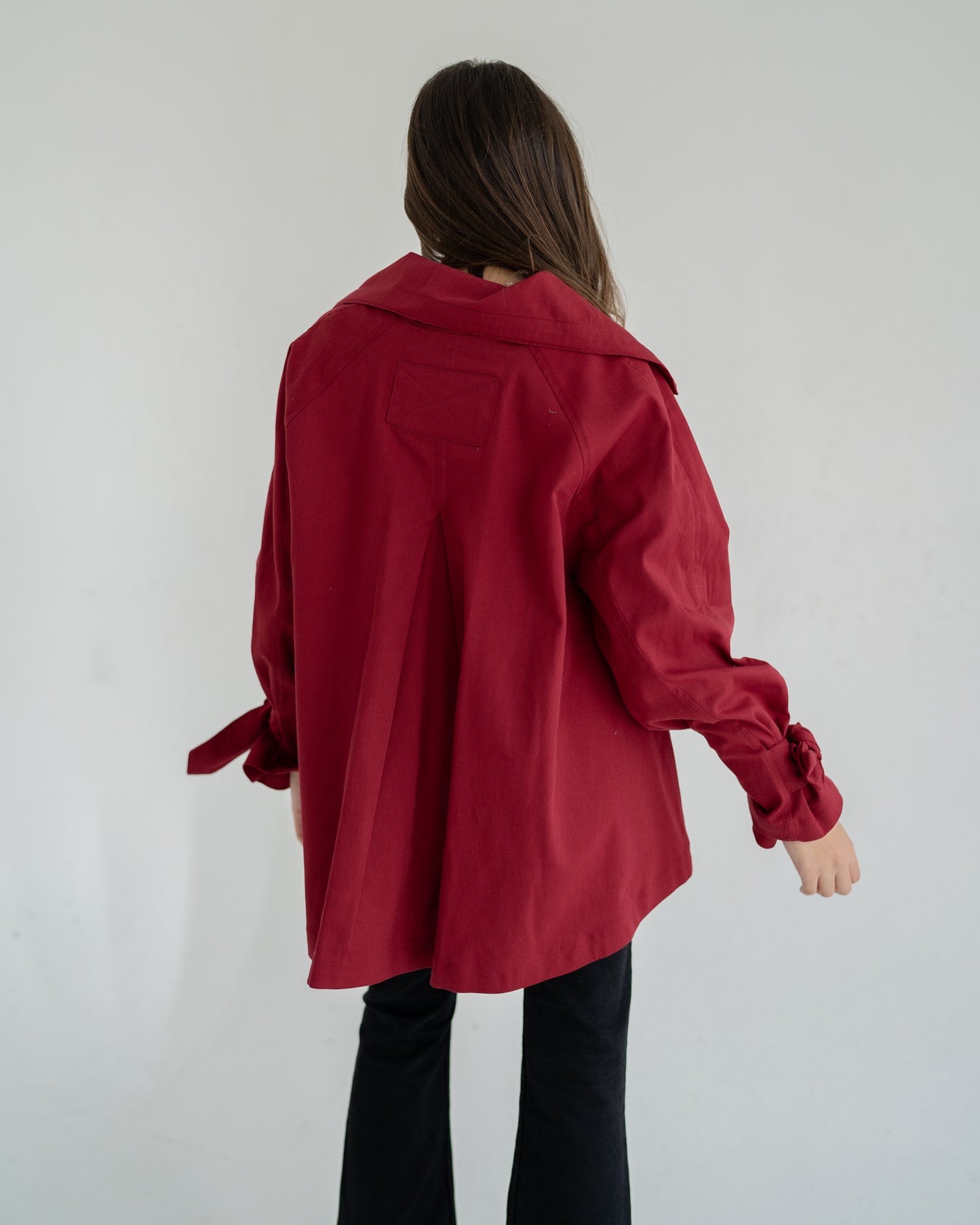 Gabardine loose jacket