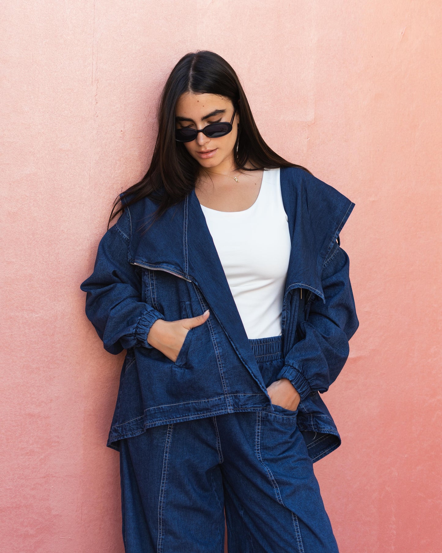 Denim comfy set