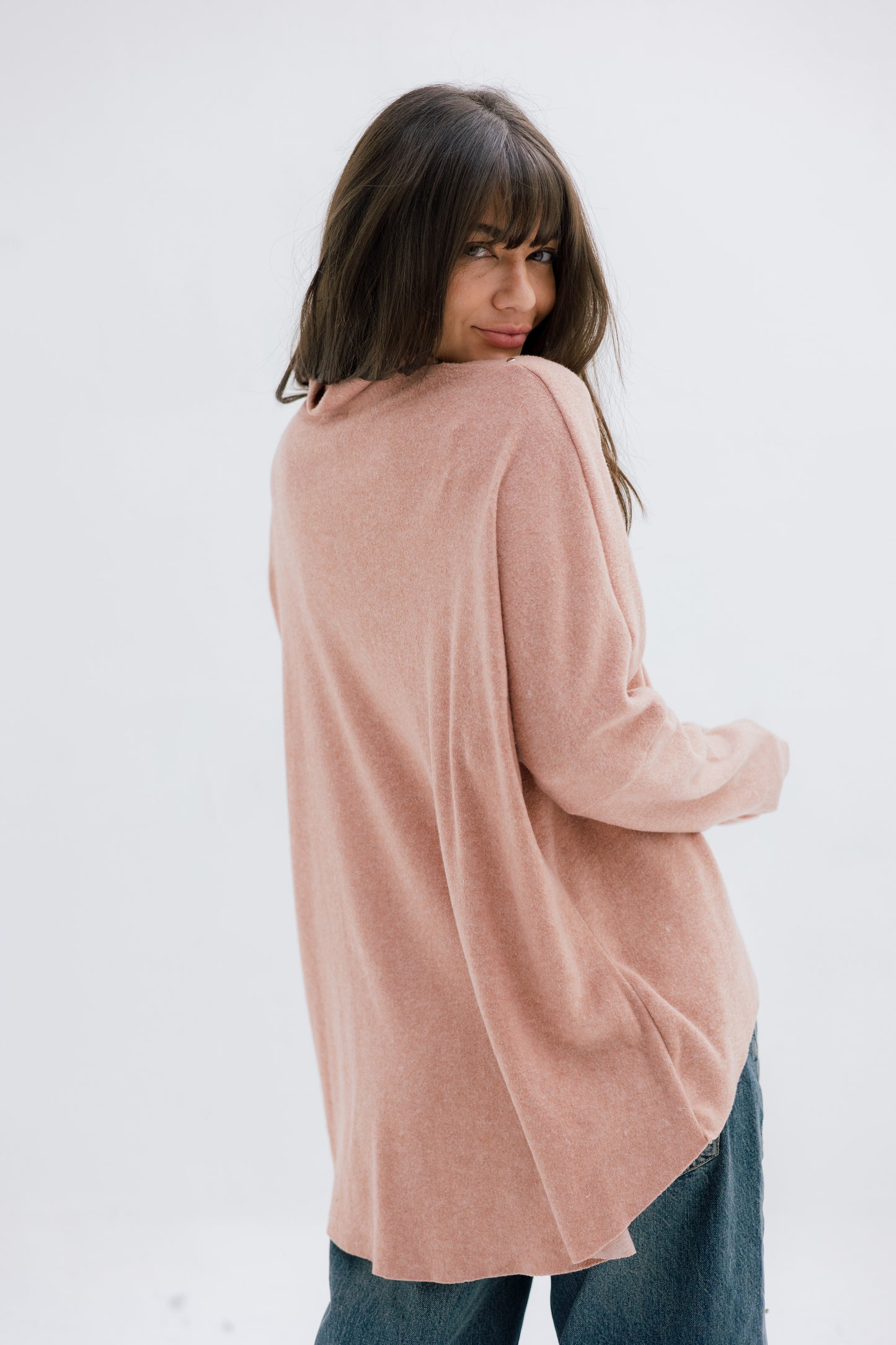 Studded knit top - PINK