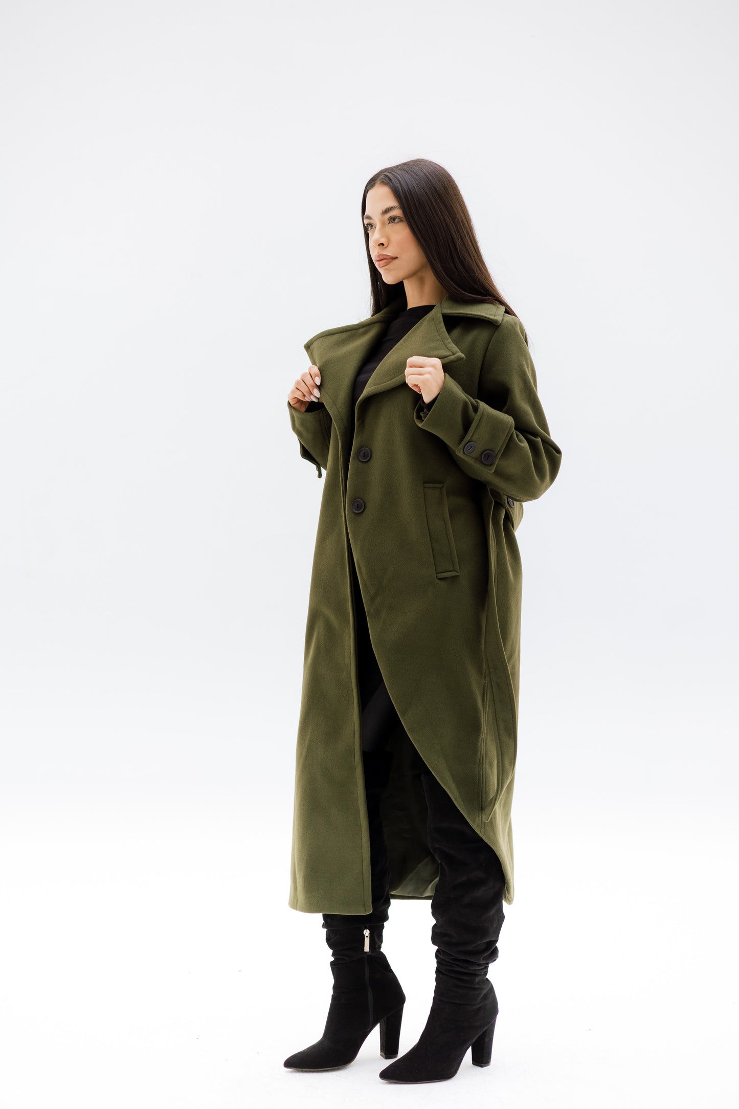Asymmetrical coat