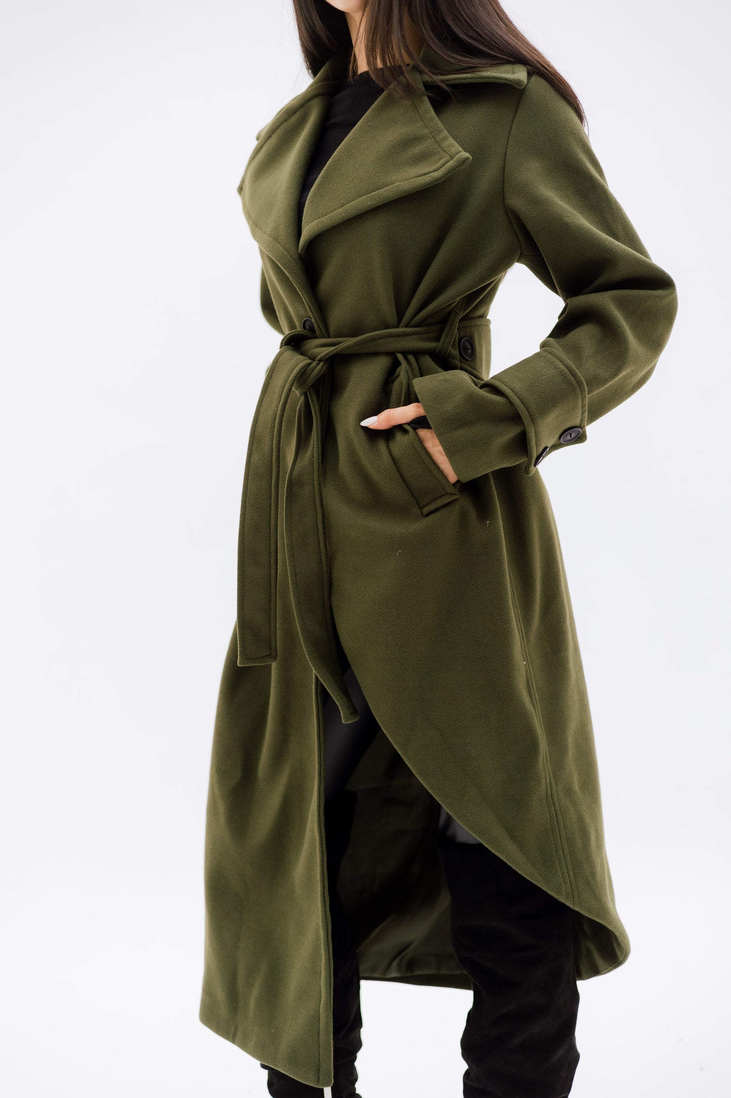 Asymmetrical coat