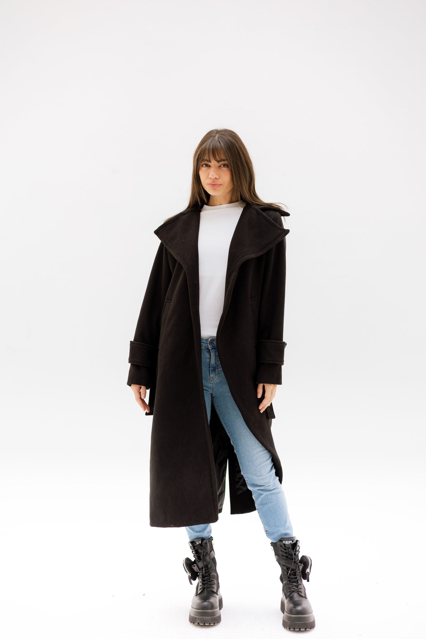 Asymmetrical coat