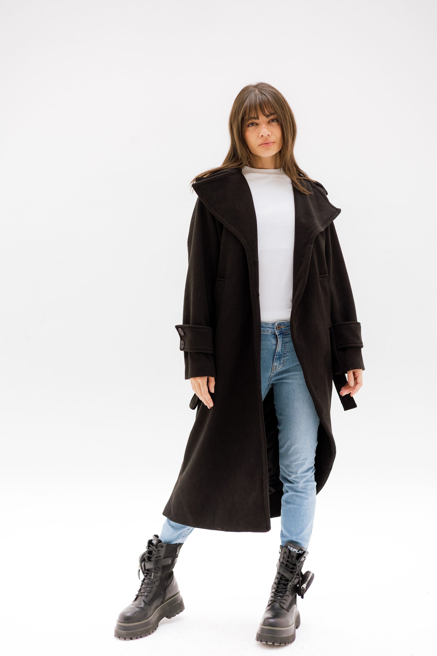 Asymmetrical coat