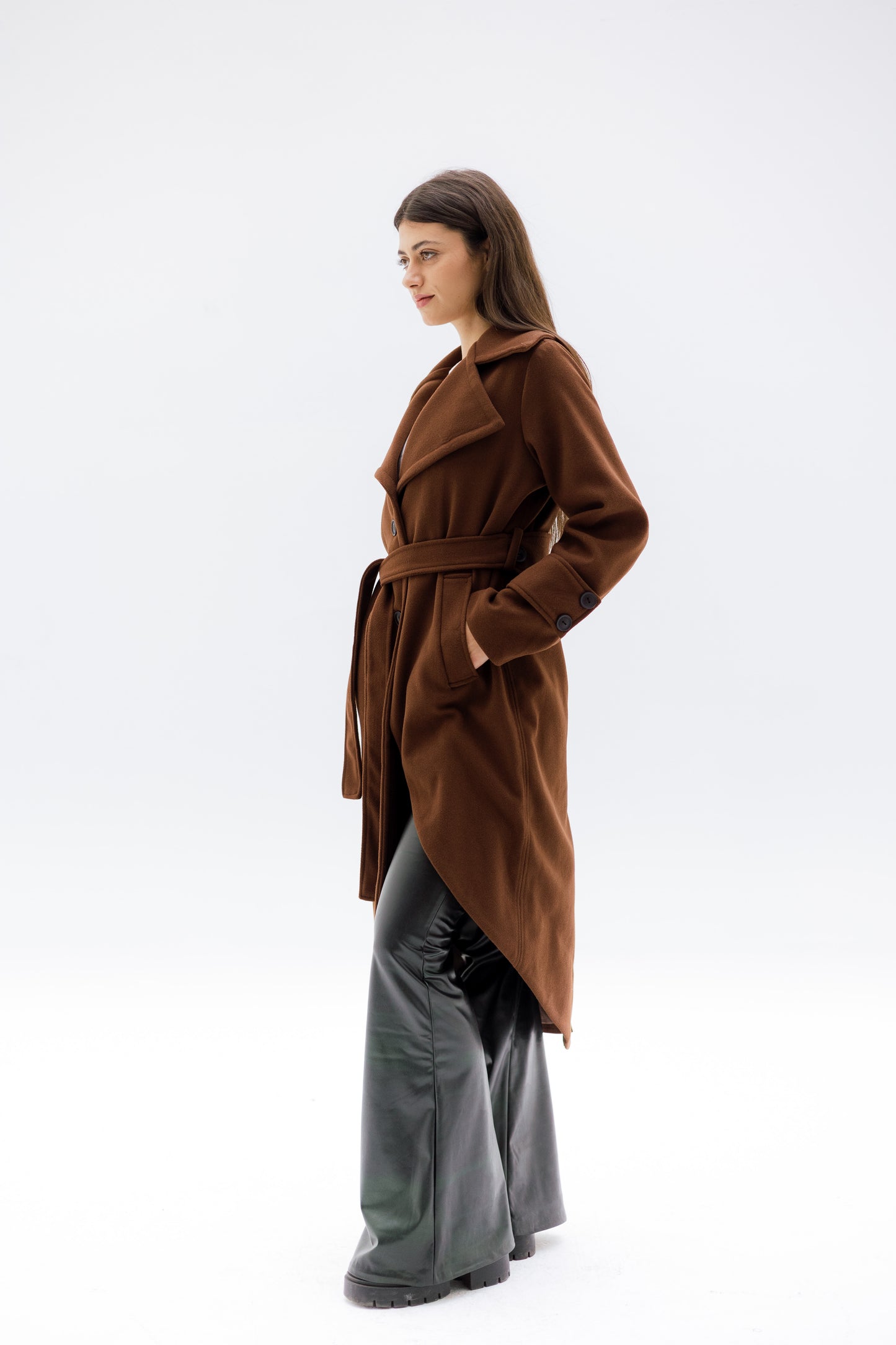 Asymmetrical coat
