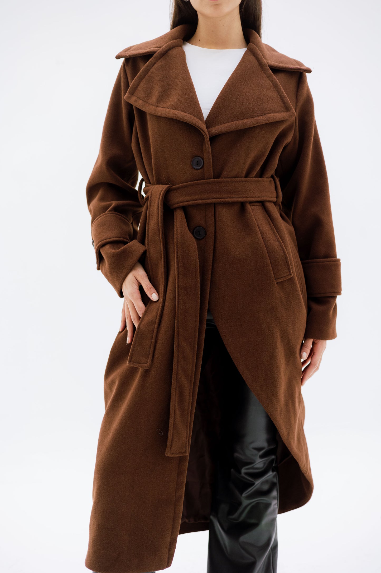 Asymmetrical coat