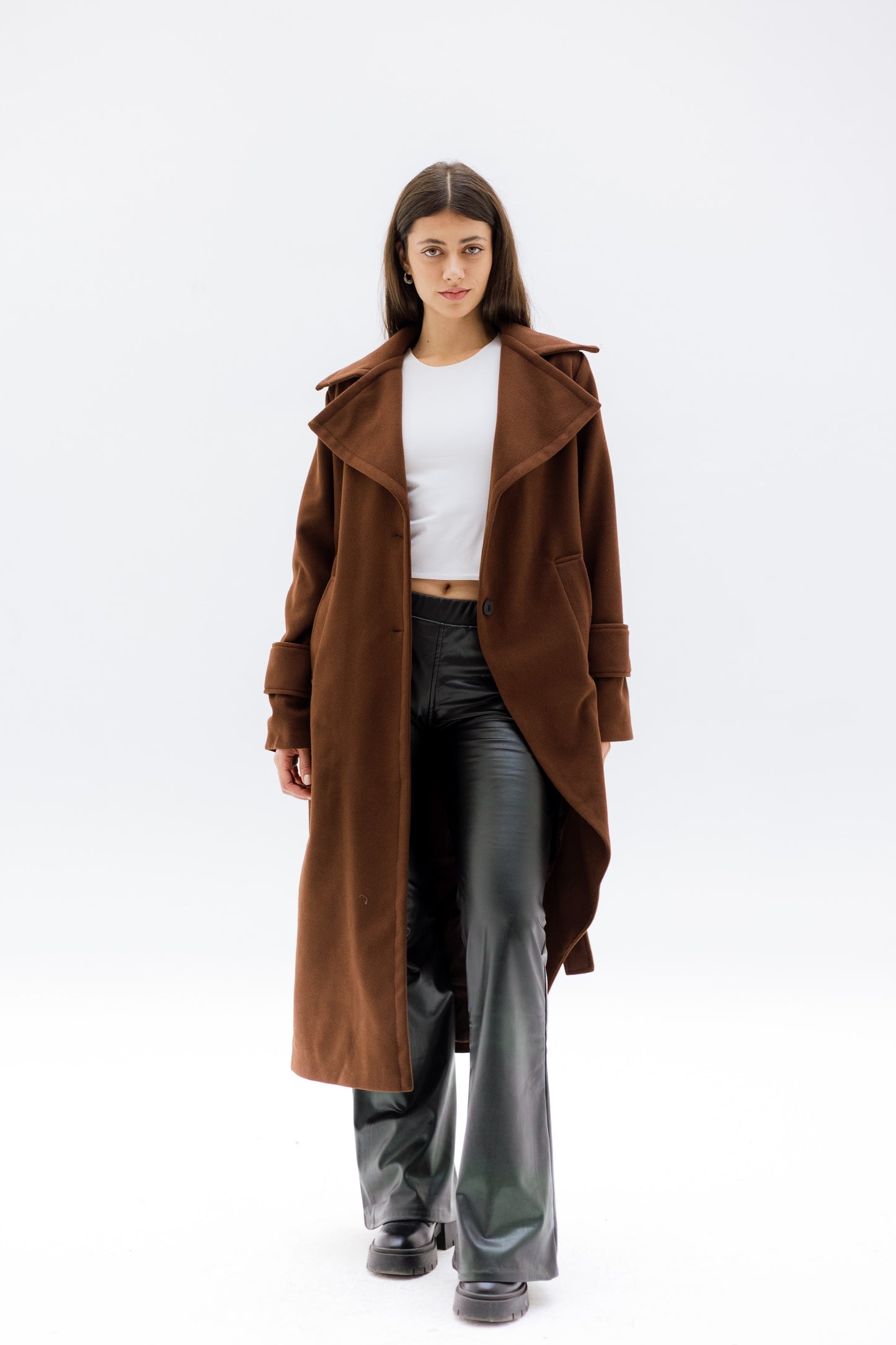 Asymmetrical coat