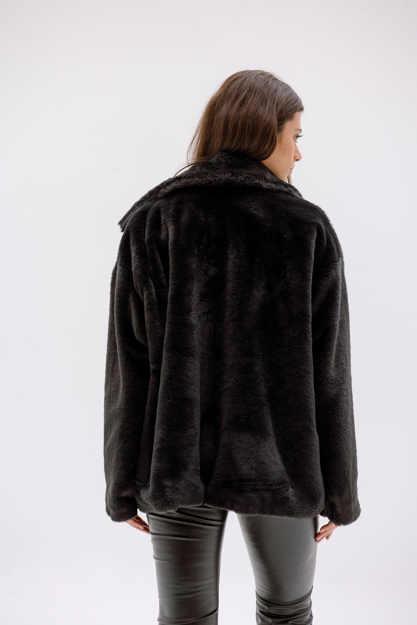 Faux fur jacket