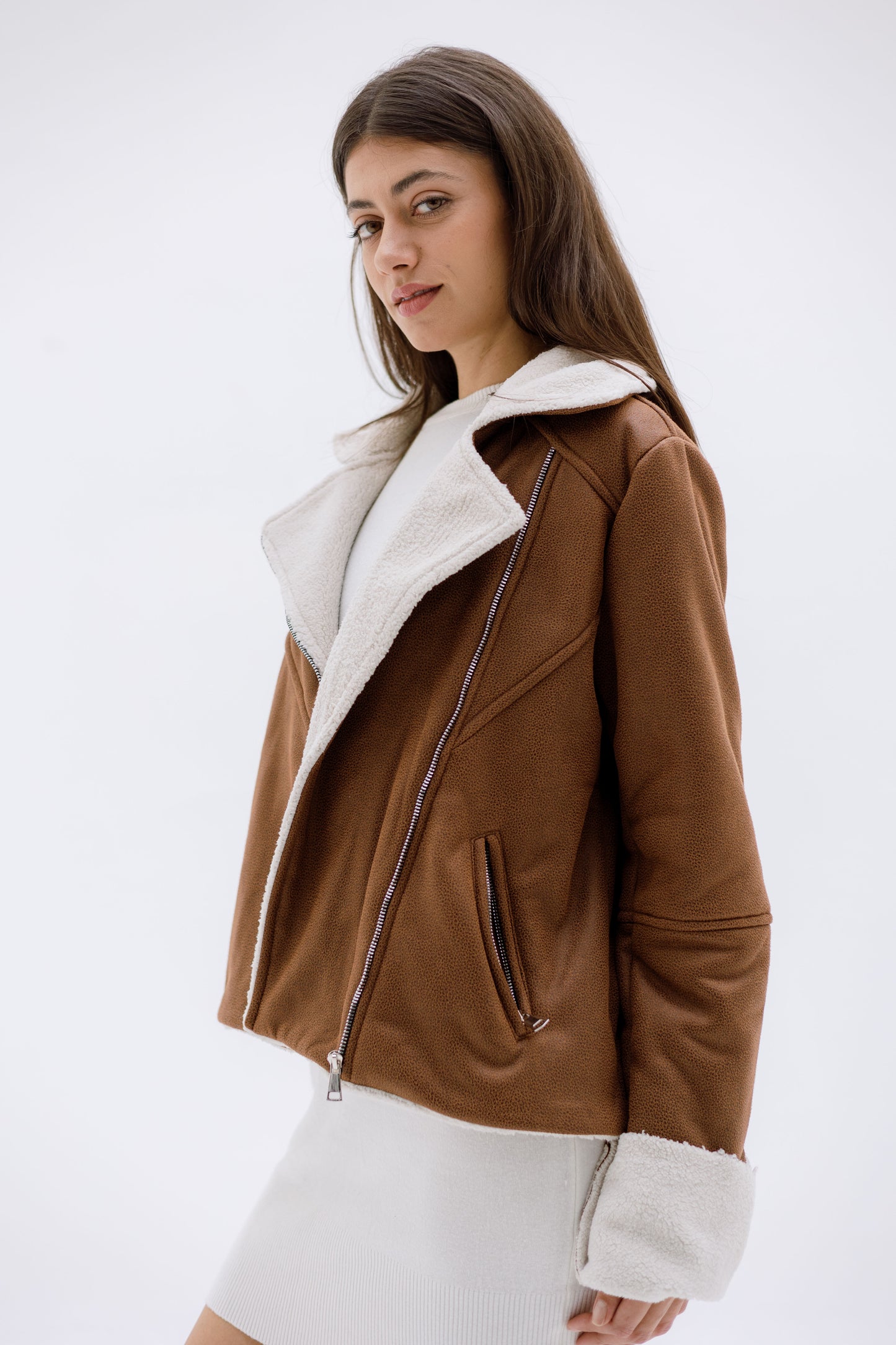 Teddy leather jacket - HAVAN