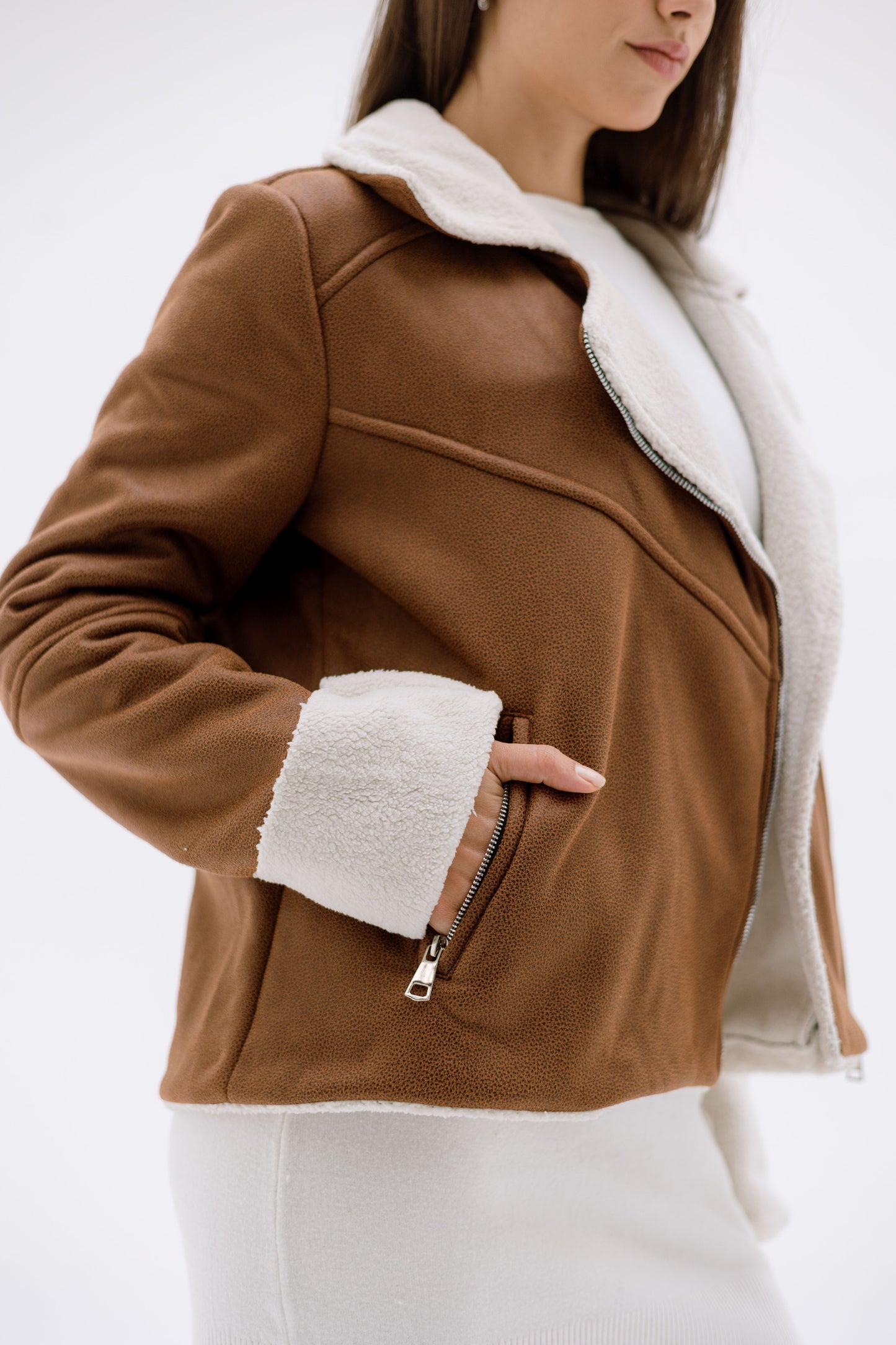 Teddy leather jacket - HAVAN