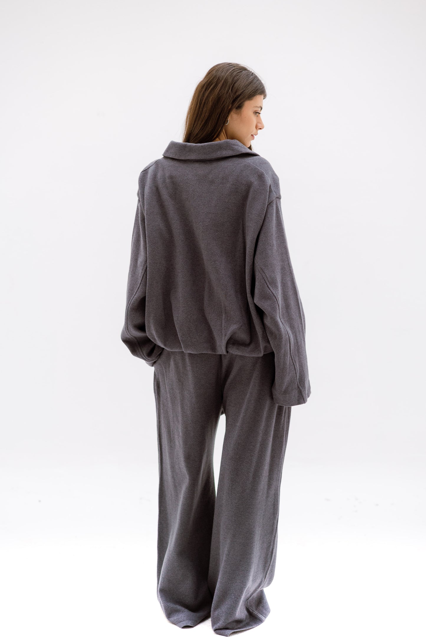 The calm zip set - GREY