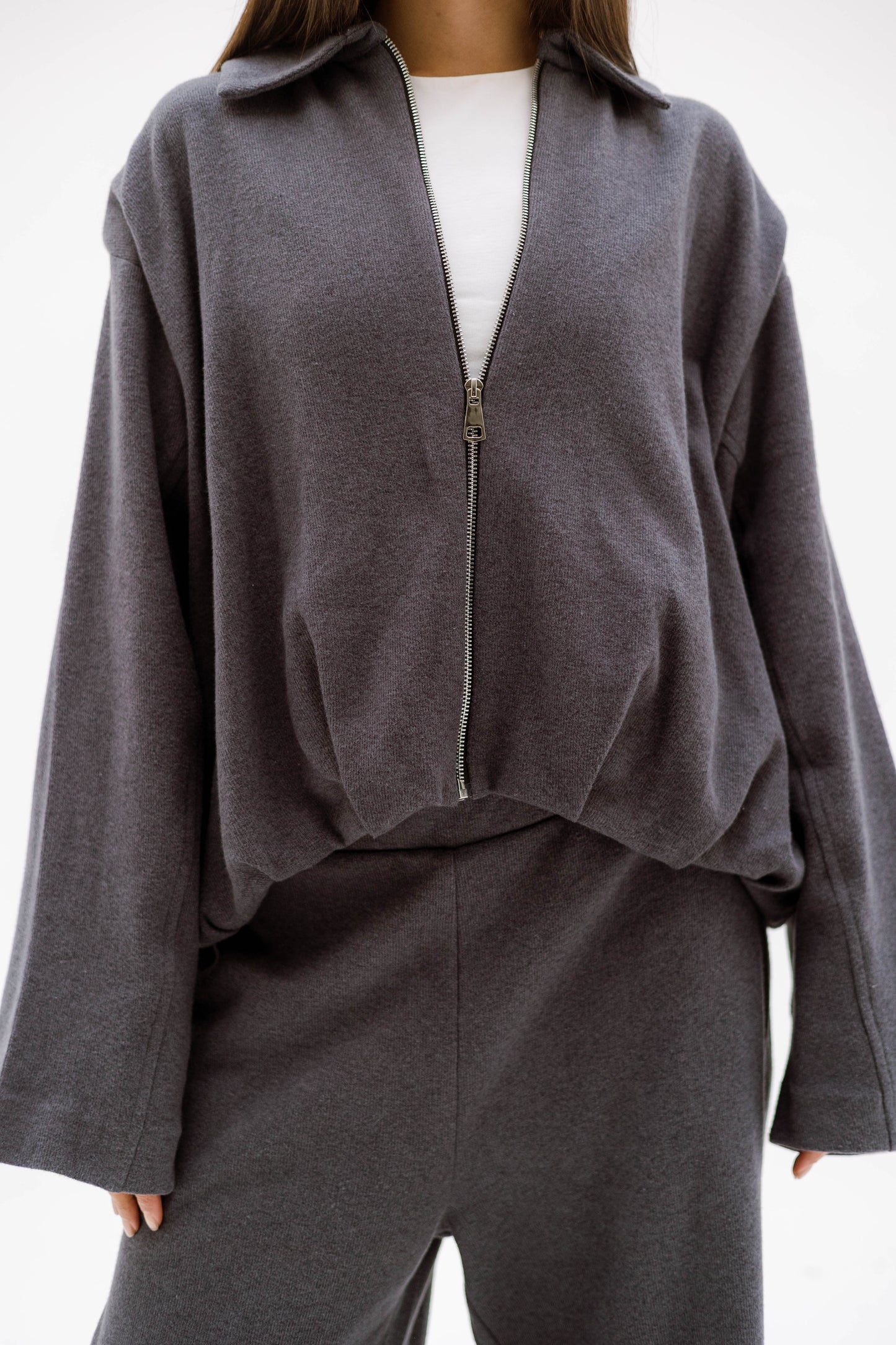 The calm zip set - GREY