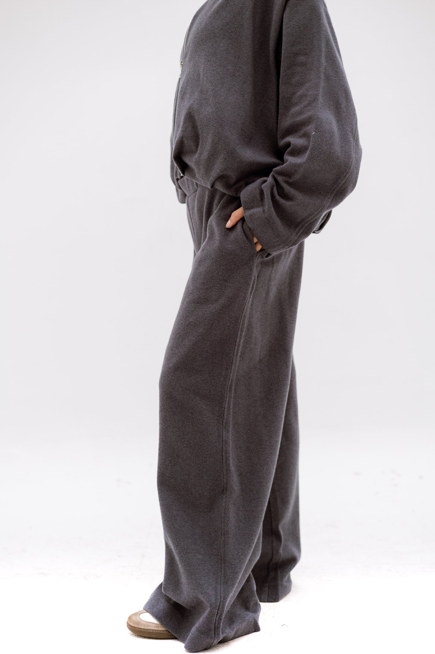 The calm zip set - GREY