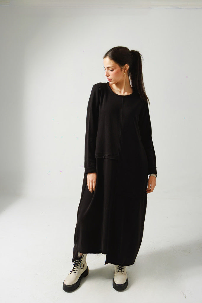 Long sleeevs sweatshirt dress